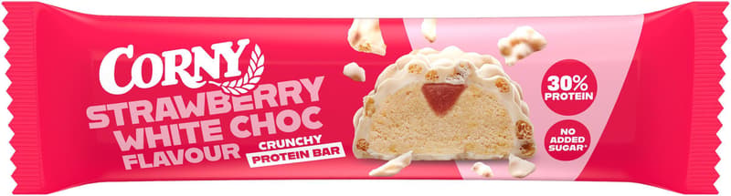 Corny Crunchy Protein Bar Strawberry White Chocolate
