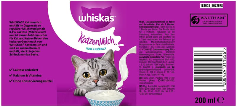 Whiskas Katzenmilch