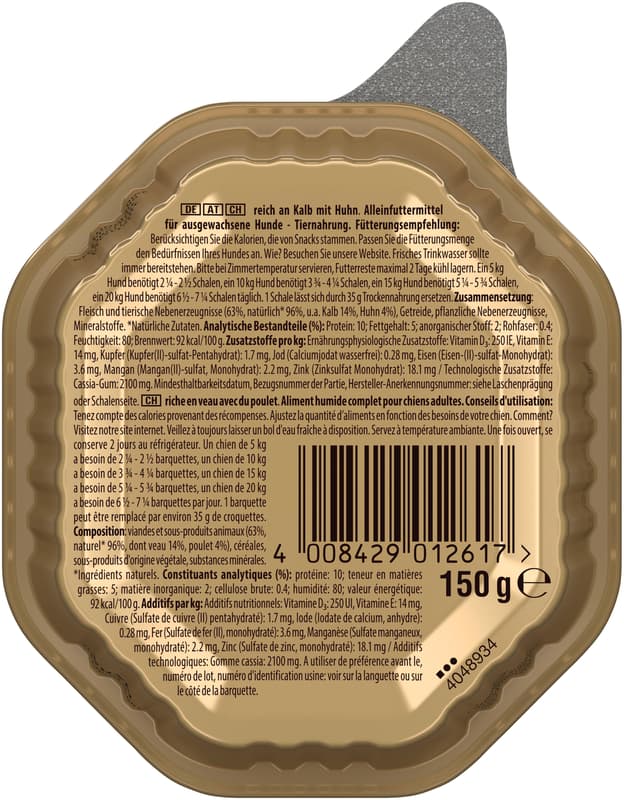 CESAR Classic Terrine Bowl Veal & Chicken 150g
