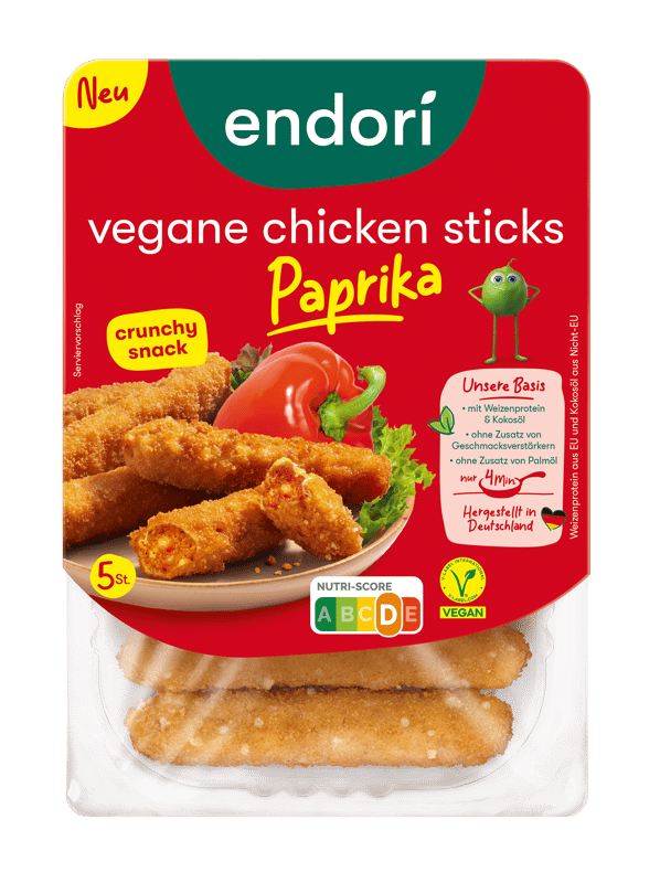 endori Chicken Sticks Paprika 4x180g VEGAN