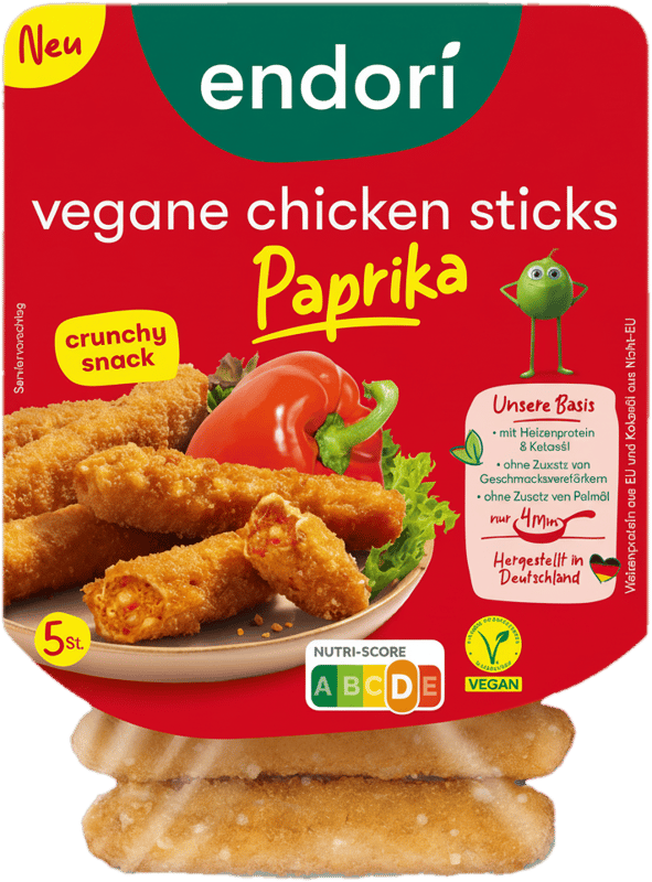 endori Chicken Sticks Paprika 4x180g VEGAN