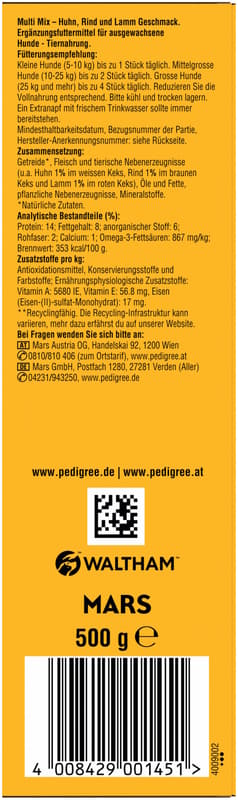 PEDIGREE BISCROK™ Multi Mix 500 g