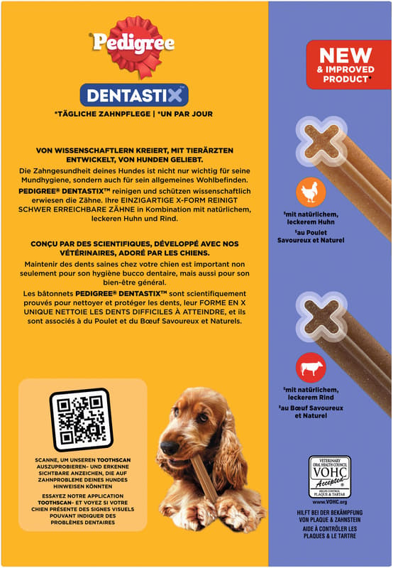 PEDIGREE DENTASTIX™ Daily Oral Care Multipack for Medium Dogs 4 x 7 pieces
