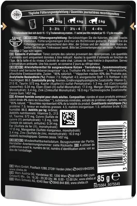 SHEBA Delicacy Pouch Turkey in Jelly 85 g