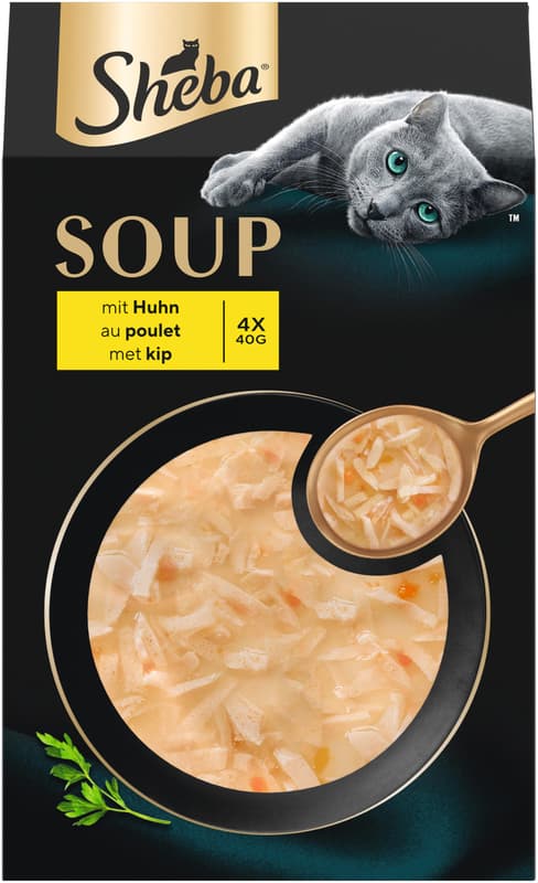 SHEBA SOUP Multipack portion pouches chicken 4x40g