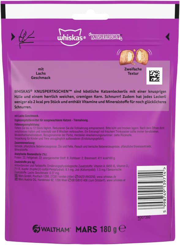 Whiskas Knuspertaschen Lachs