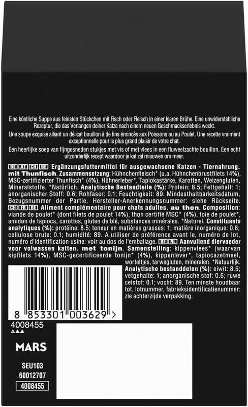 SHEBA Soup Multipack Portionsbeutel Thunfisch MSC 4x40g