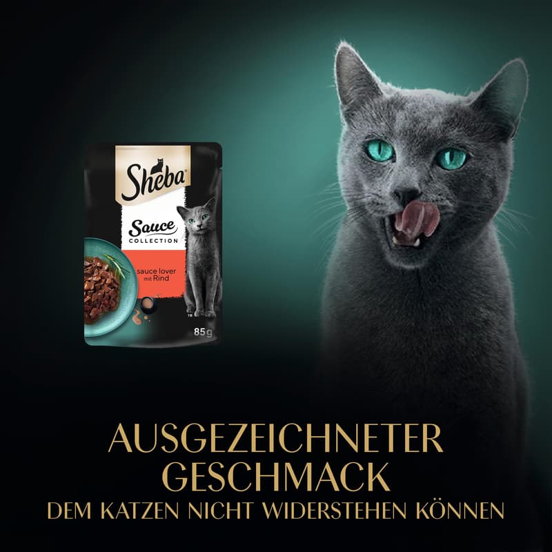 SHEBA Sauce Collection Sauce Lover Portionsbeutel Rind in Sauce