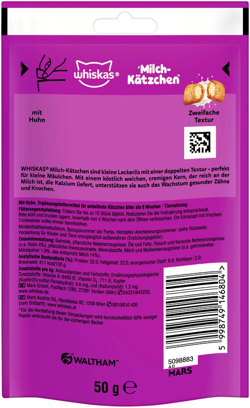 Whiskas Junior Milch-Kätzchen Huhn