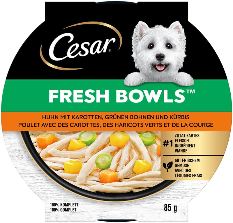CESAR FRESH BOWLS™ Bowl Chicken & Carrots in Sauce 85 g