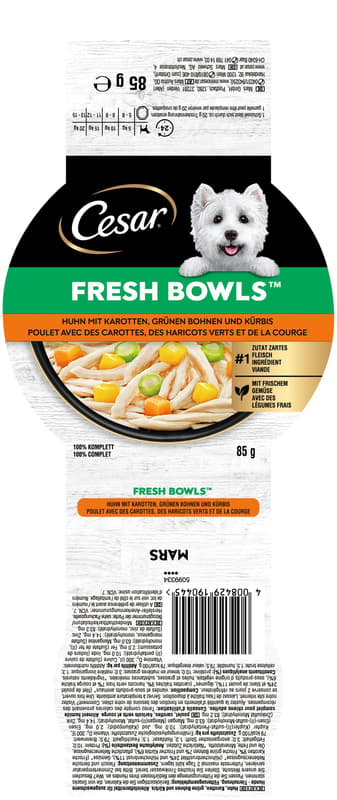CESAR FRESH BOWLS™ Bowl Chicken & Carrots in Sauce 85 g