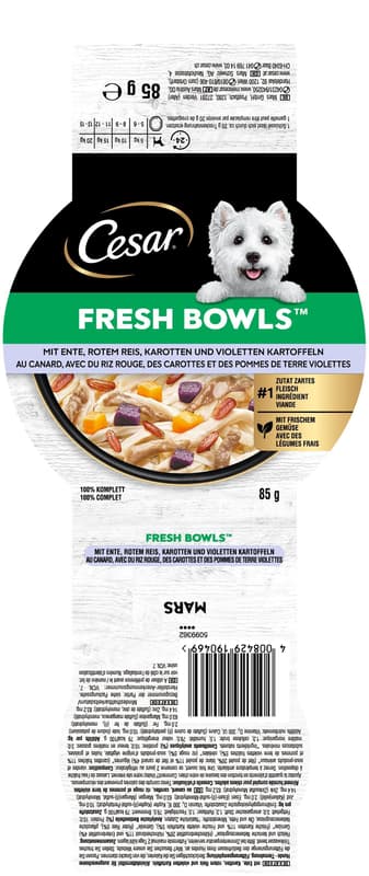CESAR Fresh Bowls™ Bowl Duck in Sauce 85g