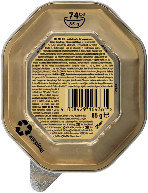 SHEBA Sauce Collection Tray Turkey in Sauce 85 g