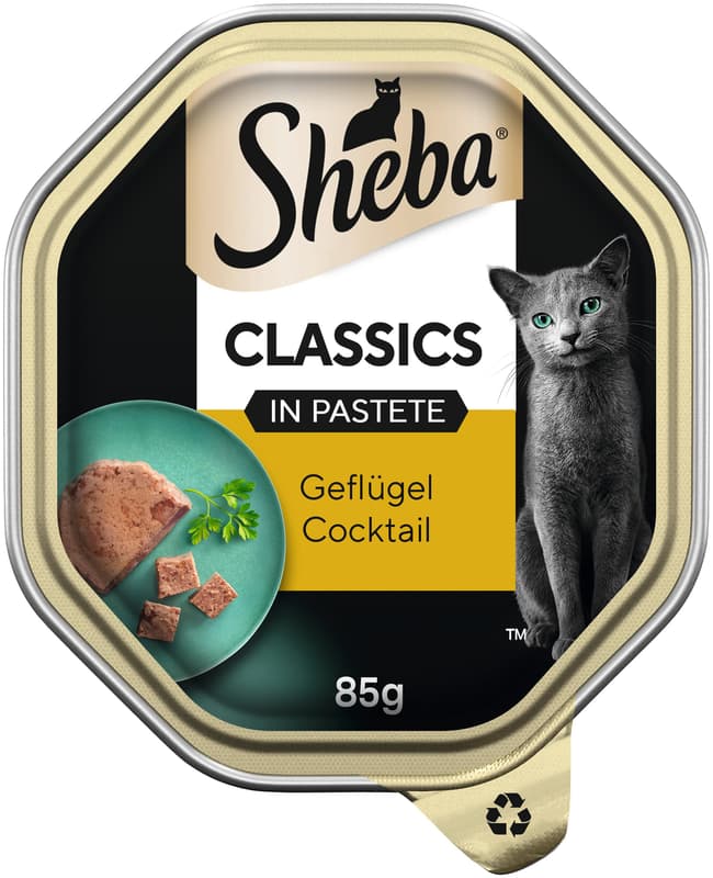 SHEBA Classics Tray Poultry Cocktail Pâté 85 g