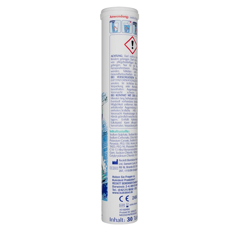 Kukident braces cleaner tablets 60 pieces