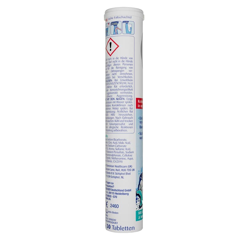 Kukident braces cleaner tablets 60 pieces