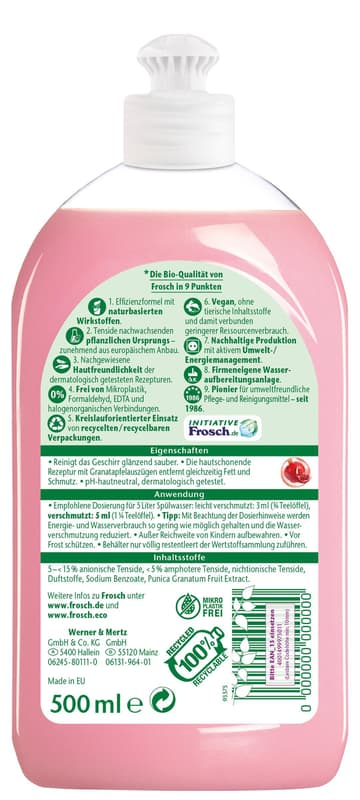 Frosch Sensitiv Spülbalsam Granatapfel