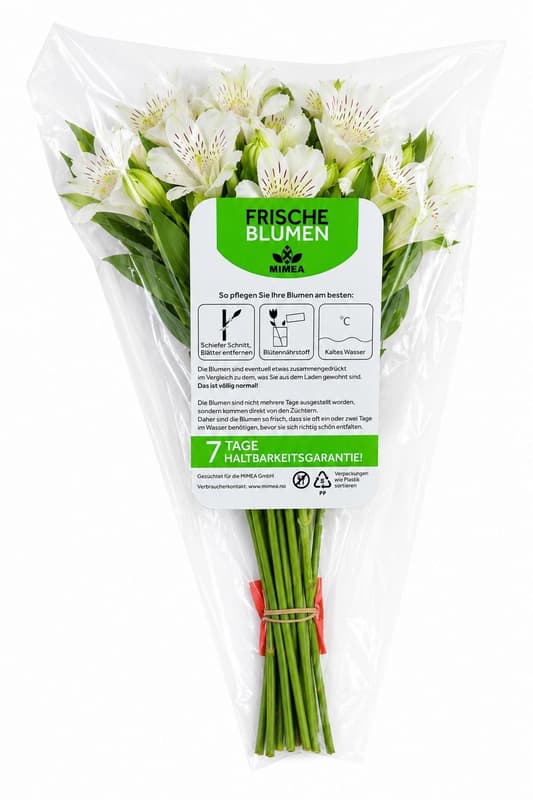 Alstroemeria Weiß 40 cm x 8 Stiele