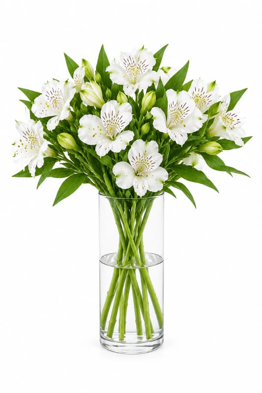 MIMEA Alstroemeria Weiß