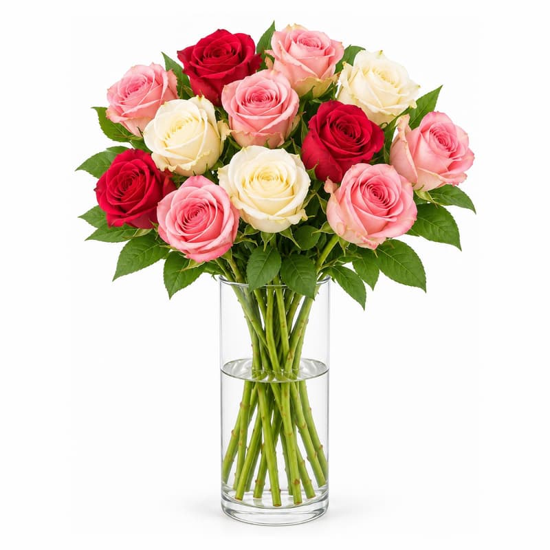MIMEA Mixed Roses, cool colors