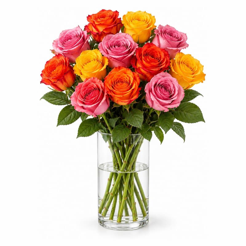 MIMEA Mixed Roses, Warm Colors