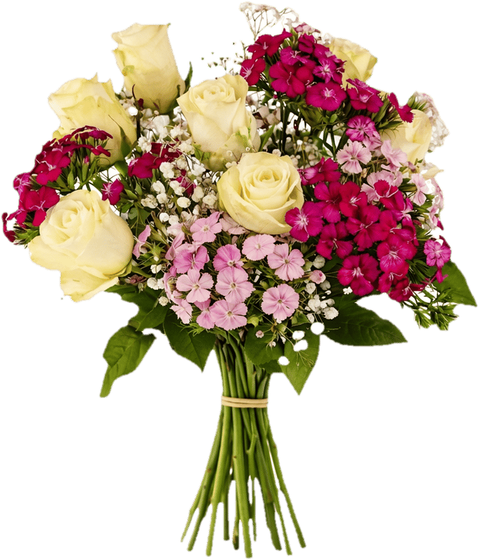 Saisonaler Blumenstrauß 40 cm x 13 Stiele