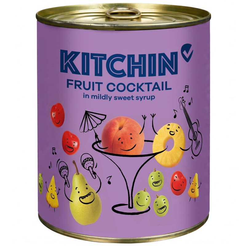 5-Fruit cocktail in light syrup