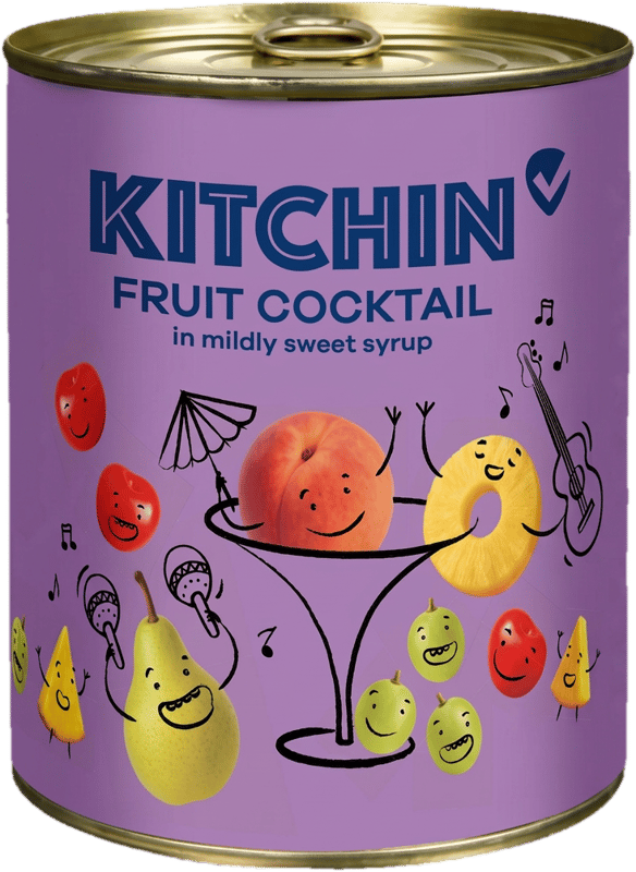 5-Fruit cocktail in light syrup