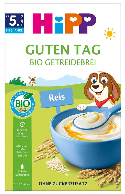 HiPP Guten Tag BIO Getreidebrei Reis