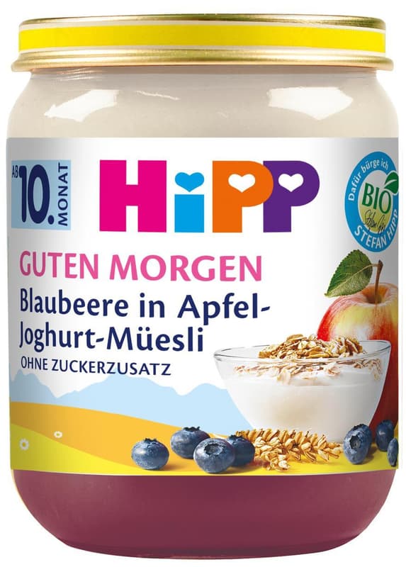 HiPP Good Morning Blueberry in Apple and Yoghurt Muesli