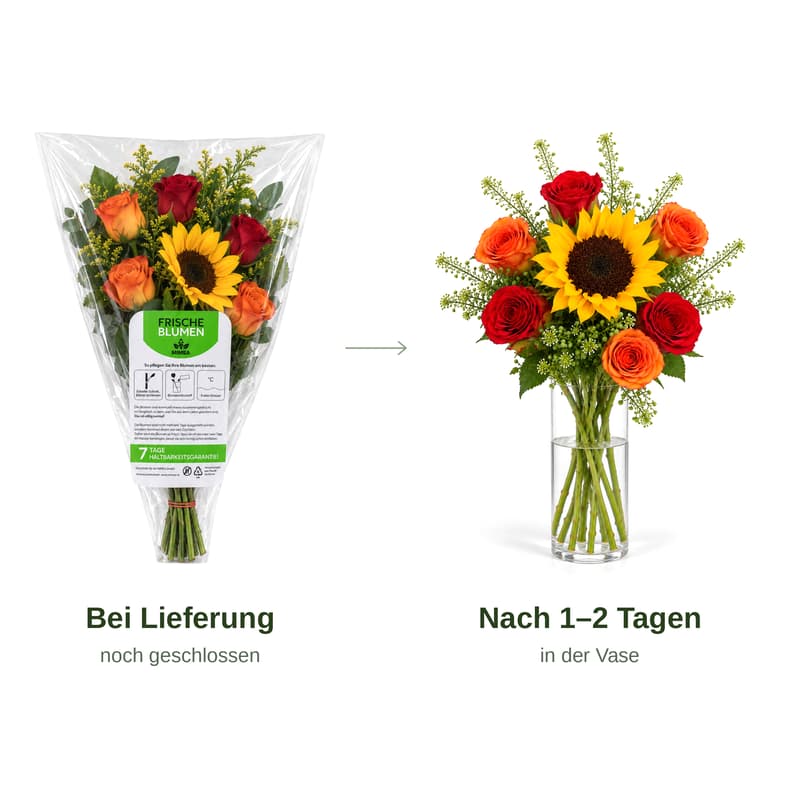 MIMEA Knuspr "LIEBT DICH" Blumenstrauß