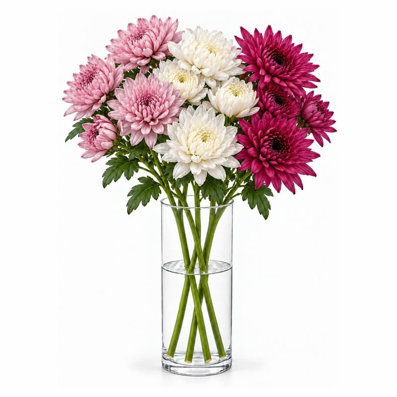 MIMEA Chrysanthemum mix, cool colors