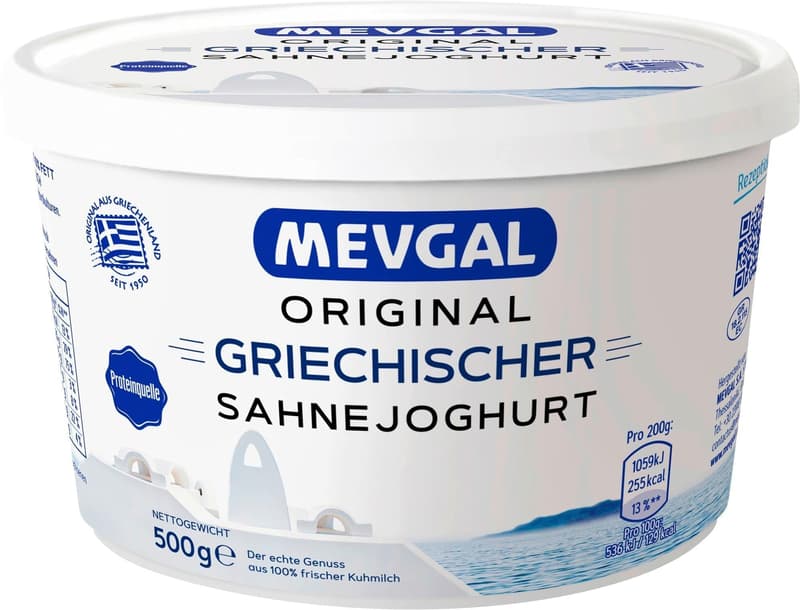 Mevgal Plain Yogurt 10% 500g