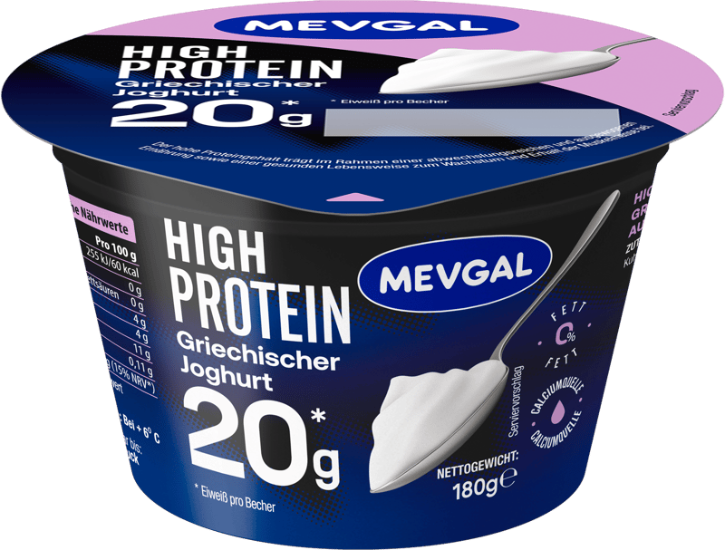 Mevgal High Protein Plain Greek Yogurt 180g
