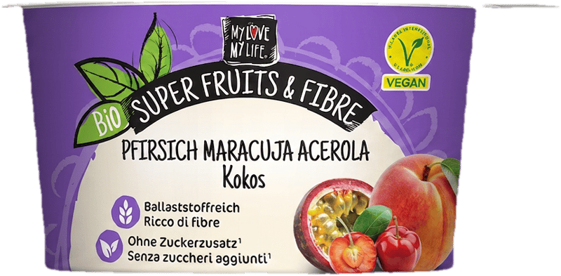 MyLove-MyLife BIO Super Fruits & Fibre - Pfirsich, Maracuja, Acerola