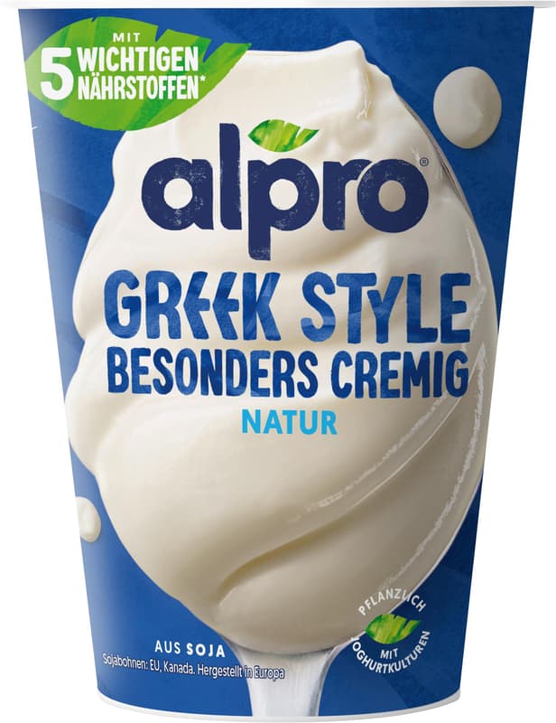Alpro Greek Style Plain Yogurt Alternative 400g