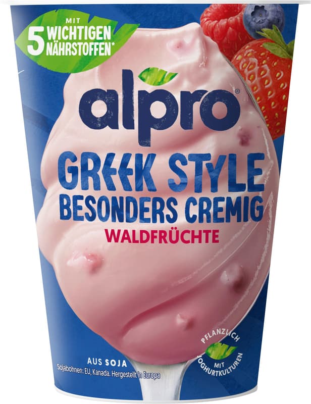 Alpro Greek Style Joghurtalternative Waldfrüchte