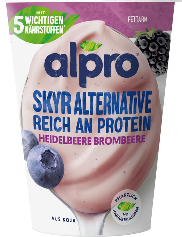 Alpro Skyr Yogurt Alternative Blueberry Blackberry 400g