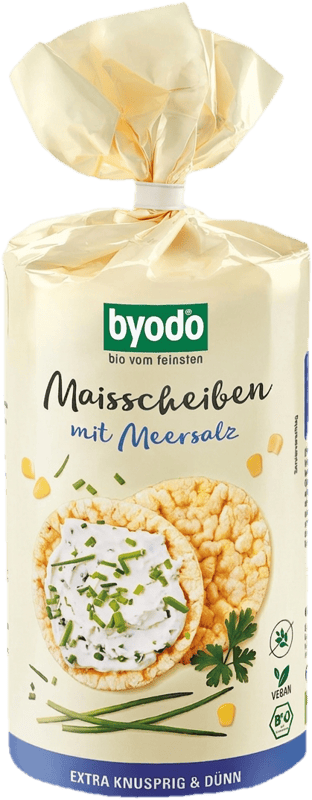 Byodo Maisscheiben mit Meersalz, 120 g
