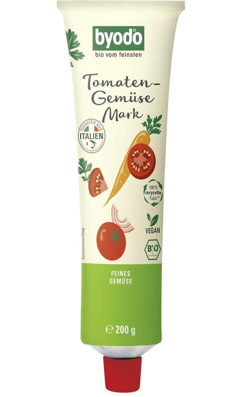 Byodo Tomato and Vegetable Purée, Double Concentrated, in a Tube, 200 g