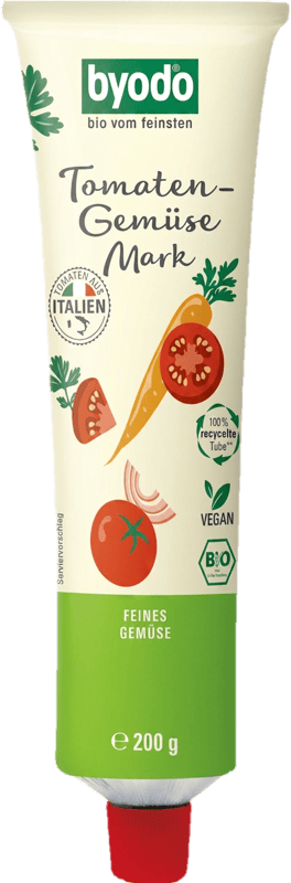 Byodo Tomato and Vegetable Purée, Double Concentrated, in a Tube, 200 g