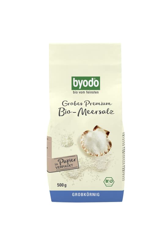 Byodo Coarse Premium Organic Sea Salt, 500 g