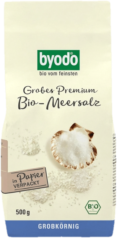 Byodo Coarse Premium Organic Sea Salt, 500 g