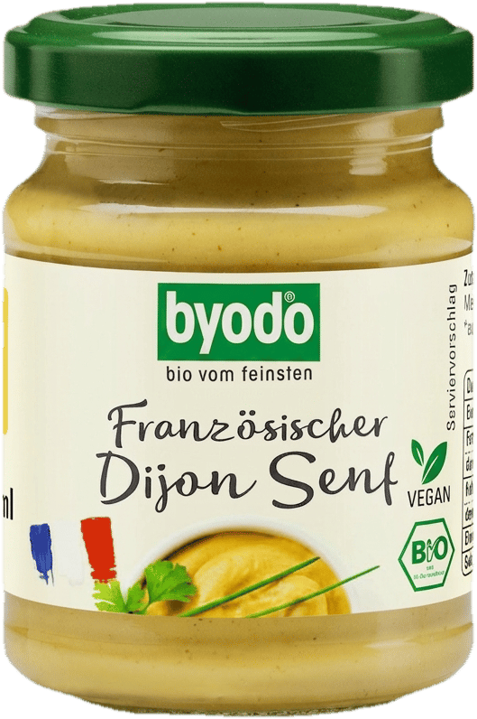 Byodo Dijon Mustard, 125 ml, the fiery hot original from France