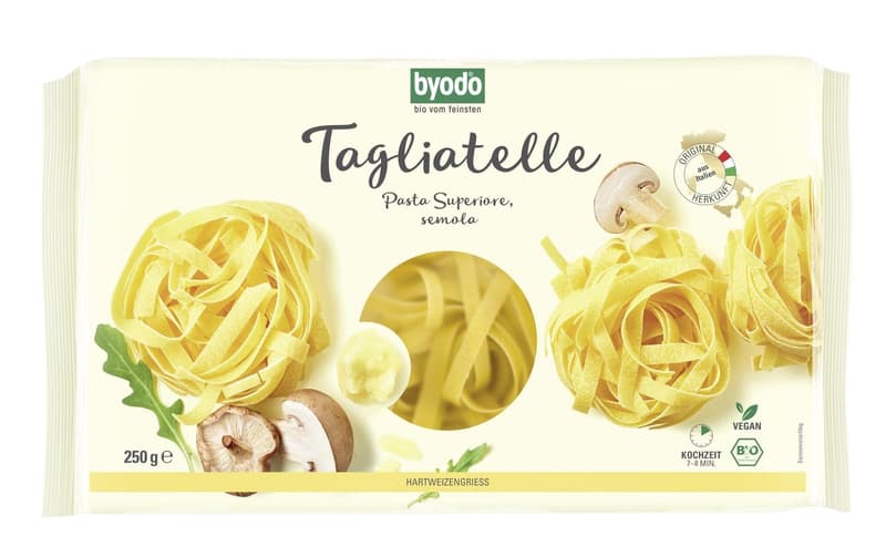 Byodo Tagliatelle Pasta Superiore, semola, 250g
