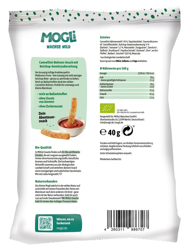 MOGLi Bio Makkaroni Sticks