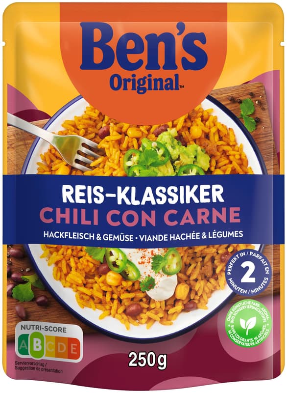 Ben’s Original Chilli con Carne with Minced Beef and Vegetables