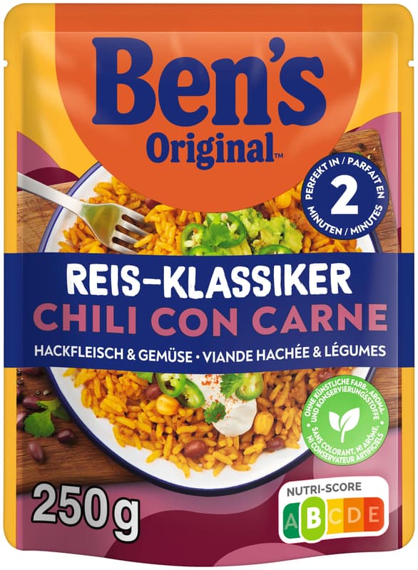 Ben’s Original Chilli con Carne with Minced Beef and Vegetables
