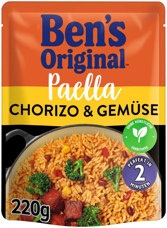 Ben’s Original Paella with Chorizo and Vegetables