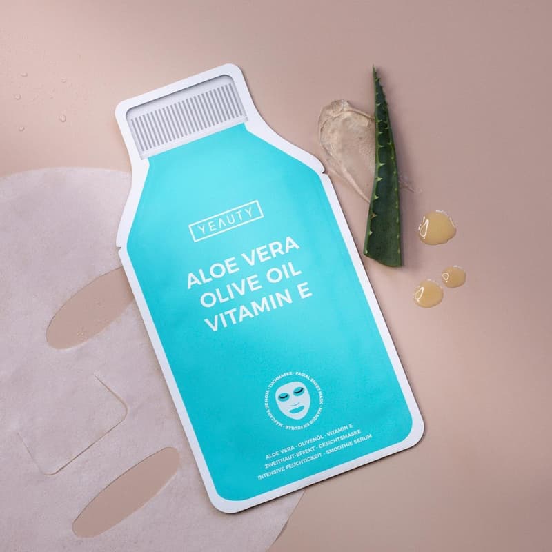 YEAUTY Sheet Mask Smoothie Aloe Vera-Olive Oil-Vitamin E